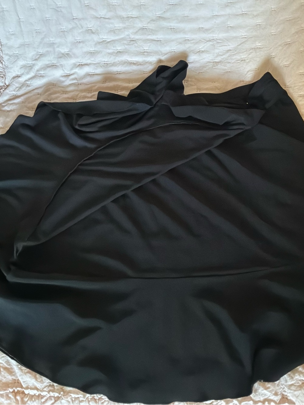 White House Black Market Black Ruffle Wrap-Detail Midi Skirt - Picture 8 of 8
